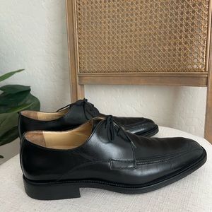 MENS Johnston & Murphy Signature Series Black Lace up Dress Shoe 9M